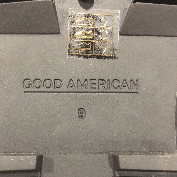 NWT Good American Leather Chunky Chelsea Combat Black Biker Boot - New in Box - Picture 11 of 12